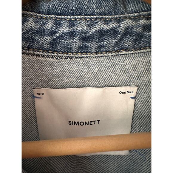 Simonett Denim Utility Jumpsuit Blue Jean Western Straight Leg Boiler Suit O/S - Picture 4 of 7